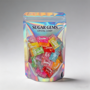 Custom Printed Vertical Aluminum <b>Foil</b> Digital Printed Plastic Bag with Clear <b>Window</b> and Zipper Lock Food Packaging Low MOQ OEM - Product Image 1