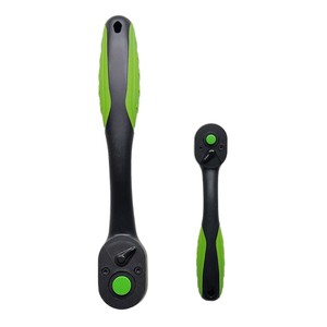 Clé à cliquet Greenworks de 1/4 pouce, 72 dents, poignée en H, revêtement noir et vert, outil d'entretien industriel - Product Image 4
