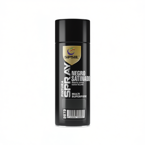 Spray Negro Satinado 200Ml Multi Superficie Paint For Metal Wood Craft - Product Image 1