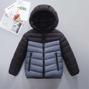 Veste matelassée légère et chaude en coton pour homme, automne-hiver, couleur unie, à capuche avec fermeture éclair, motif à carreaux décontracté - Product Image 4