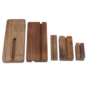 OEM ODM produk kayu mesin CNC Lotus Walnut hitam kayu karet kerajinan kayu kustom