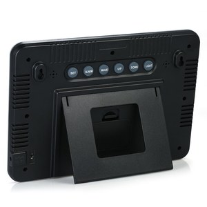 Termohigrómetro y Barómetro Electrónico, Reloj Meteorológico Multifuncional <span class=keywords><strong>con</strong></span> Pantalla LCD, Estación Meteorológica <span class=keywords><strong>con</strong></span> Reloj, Doble Alimentación, Pronóstico del Tiempo - Product Image 5