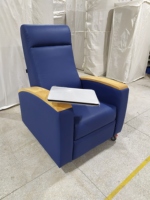 Fauteuil électrique moderne EU-MC563 pour prélèvement sanguin et dialyse, avec revêtement en cuir PU et design pliable