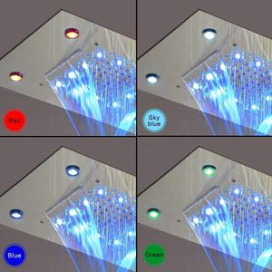 Großer Regenduschkopf Duschpaneel Dual 360*500mm Einbau-Regen- und Wasserfall-Duschsystem - Product Image 6