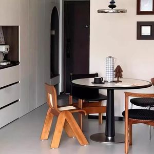 <b>Solid</b> <b>Wood</b> <b>Round</b> <b>Dining</b> <b>Table</b> Black Walnut Stable Structure Home <b>Dining</b> Use - Product Image 4