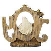Statue de l'Avent en résine sculptée durable sur le thème de l'amour religieux, personnalisable, figurine de la Nativité de Noël