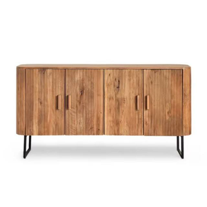 Aparador de Madera Maciza Hecho a Mano con Patrones Artísticos Tallados que Realzan la Decoración del Comedor y Ofrecen un Amplio Espacio de Almacenamiento - Product Image 1