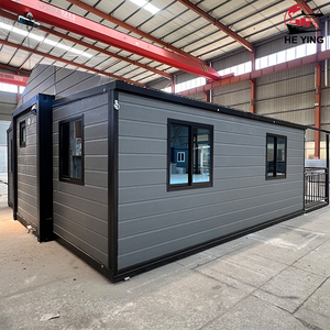 2 Maisons extensibles modernes de 3 chambres à coucher Maisons préfabriquées en conteneur pliable 20 pieds 30 pieds 40 pieds Cabines modulaires portables avec salle de bain - Product Image 3