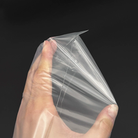Sac plat transparent en PE avec logo personnalisé, à ouverture supérieure, thermoscellable, en LDPE recyclable, résistant à l'humidité et à la déchirure, multi-tailles, impression sérigraphique