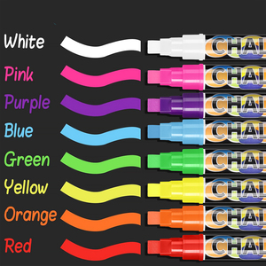 Marqueur effaçable sans poussière pour tableau publicitaire en verre, pointe de 10 mm, craie liquide, tableau <span class=keywords><strong>fluorescent</strong></span>, stylo <span class=keywords><strong>fluorescent</strong></span> spécial - Product Image 3