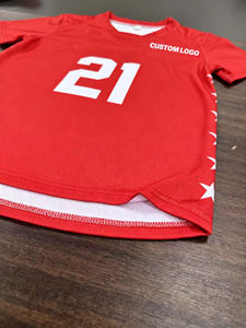 Maillot de football américain en maille respirant 100 % polyester, coupe ample, personnalisé OEM, séchage rapide, uni, sportif, avec sublimation et coutures - Product Image 4