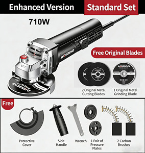 <span class=keywords><strong>Smerigliatrice</strong></span> Angolare Elettrica Industriale da 100mm con Cavo, Motore a <span class=keywords><strong>Spazzole</strong></span>, per Taglio Acciaio Inox, Uso Generale - Ingrosso Fabbrica Fai-da-te - Product Image 2