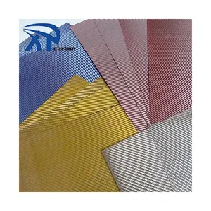 China factory direct sale low price Flexible Glossy Matte Carbon Fiber Plate Colored Blue Red Sliver Gold Carbon Fibre Sheet