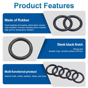 Factory Direct Supply Black Rubber O Ring Seal <b>Washers</b> <b>M6</b> M16 Various Metric Sizes High Premium Quality O Ring Seals - Product Image 2