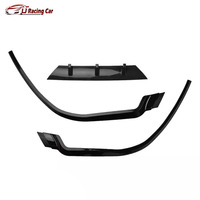 Accessoires de voiture de haute qualité, séparateur de pare-chocs avant universel en ABS, aspect carbone noir brillant