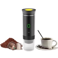 Machine à Café Portable Multifonctionnelle 12V, Mini Cafetière Expresso Rechargeable Type-C, OEM ABS pour Extérieur et Bureau