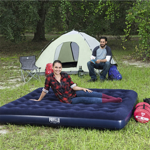 Colchón Inflable Clásico Extra Grande, Tipo Flocado, Tamaño King, para Camping y Turismo, Delgado, Plegable, Autoinflable - Product Image 3