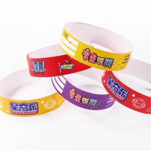 Pulseras de Papel Tyvek Térmicas Impermeables de Un Solo Uso 2025 para Eventos en Parques Acuáticos, Pulseras Imprimibles para Uso Promocional - Product Image 1