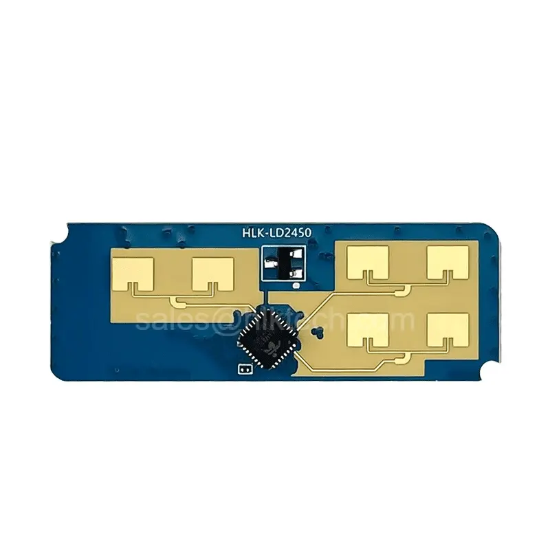 24GHz um transmissor-dois-receptor movimento humano rastreamento trajetória radar módulo de parede instalação HLK-LD2450