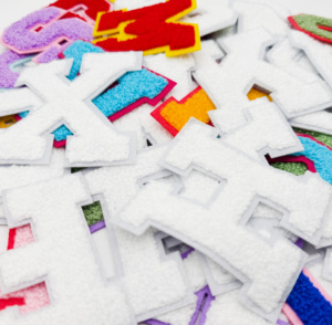 Nhà Máy Tùy Chỉnh Chenille Thư Các Bản Vá Lỗi Và Chữ Thời Trang Khuyến Mãi Sắt Trên Thêu Cho Hoodies Quần Áo Thêu - Product Image 5