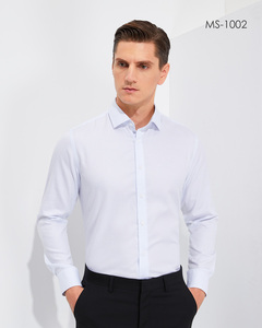 Camisa Formal Casual para Hombre, Talla 6XL, Manga Larga, Algodón y Seda, Antiarrugas, Antiretracción, Lista para Usar - Product Image 1
