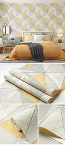 Carta da parati moderna 10M 3D in rilievo carta da parati in pelle scamosciata decorazione da parete velluto <span class=keywords><strong>bordi</strong></span> carta da parati metallica - Product Image 4