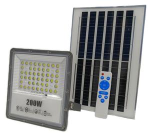 ไฟสปอร์ตไลท์ LED พลังงานแสงอาทิตย์ 200W SMD IP66 ตัวเรือน ABS แบตเตอรี่ลิเธียมโพลีซิลิคอน เซ็นเซอร์โฟโตเซลล์ มุมลำแสง 120 องศา ได้รับการรับรองมาตรฐาน CE คุณภาพสูง - Product Image 3