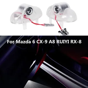 NUEVA Luz LED de Advertencia para Puerta de Coche, Luz de Bienvenida con Proyección de Sombra, Accesorios para MAZDA <span class=keywords><strong>6</strong></span> <span class=keywords><strong>CX</strong></span>-9 CX9 <span class=keywords><strong>CX</strong></span> 9 A8 RUIYI RX-8 RX8 RX 8 MPV ATENZA - Product Image 2
