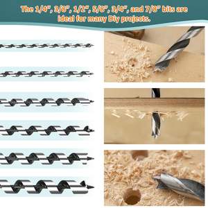 Forets hélicoïdaux pour bois 2026-6-25mm, tige hexagonale, longueur 230-460mm - Product Image 5