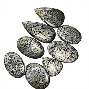 Lot en gros de cabochons de marcassite naturelle de qualité AAA+, pierres précieuses personnalisables en taille et forme, certifiées par un tiers, provenance Rajasthan - Product Image 1