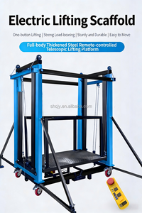 Plataforma Elevatória Elétrica Dobrável Portátil de 2-12m para Andaimes, Capacidade de 300kg/500kg - Nova e em Promoção! - Product Image 5