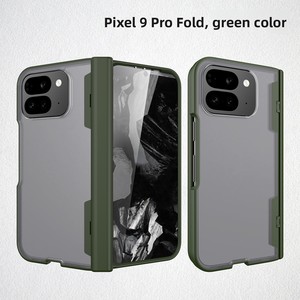 New Huanmin Google for 9 Pro Fold Compatible TPU 2-in-1 <b>Spray</b>-Painted Transparent Back Folding Phone Case - Product Image 6