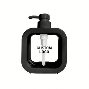Botellas de Jabón Líquido Cuadradas Recargables OEM de 1L, Envase Cosmético de Plástico, Botella de Viaje para Distribución, Botella de Loción Corporal con Bomba - Product Image 1