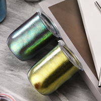 Gelas Mug Tumbler Titanium Murni Dinding Ganda Vakum Terisolasi dengan Sedotan Ringan Antibakteri Mewah Ramah Lingkungan Dapat Disesuaikan untuk