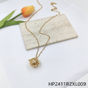 Elegante collana a maglie placcate in oro con diamanti e perle di Design alla moda per Look quotidiano o gioielli regalo per feste - Product Image 1