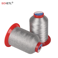 Hilo Conductor Antiestático de Fibra de Carbono 100D/3 para Coser