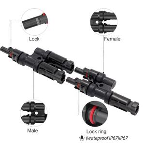 Konektor Panel surya 1 sampai 2 kualitas tinggi tipe Y kedap air Pria Wanita dengan tipe T MCX untuk aplikasi daya - Product Image 3