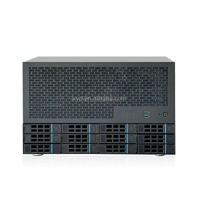 12bay NAS Chassis with ATX PSU & ATX Motherboard, 6U Height, for SMB and Home Storage Use 6u Rack Mount 12bays Server case
