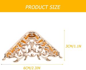 NUOBESTY Handbag Hollow <b>Corner</b> <b>Protectors</b> Metal Safety Guards Inch DIY Bag Supplies Purse Hardware Accessories For Crafting Jewe - Product Image 2