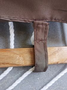 Heavy Duty 550LBS capacità <span class=keywords><strong>marrone</strong></span> trapuntato <span class=keywords><strong>amaca</strong></span> con spalmatore bar e cuscino rimovibile per esterno - Product Image 5
