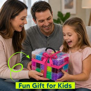 Kit de más de 15000 Bandas Elásticas para Hacer Pulseras, Bandas de Goma para el Cabello, Manualidades, Regalo de Pascua para Niñas y Niños - Product Image 5