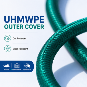 เชือกบันจี้ยืดหยุ่น UHMWPE ขนาด 7.5 มม. ทนทานต่อการตัด ยืดหยุ่น เป็นมิตรกับสิ่งแวดล้อม ป้องกันรังสียูวี ใช้งานได้ยาวนาน สำหรับกิจกรรมกลางแจ้ง - Product Image 4