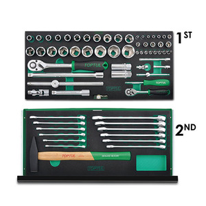ชุดเครื่องมือช่างมืออาชีพ <span class=keywords><strong>TOPTUL</strong></span> GCAZ0038 คุณภาพสูง 99 ชิ้น พร้อมกล่องเครื่องมือ 3 ลิ้นชัก - Product Image 3