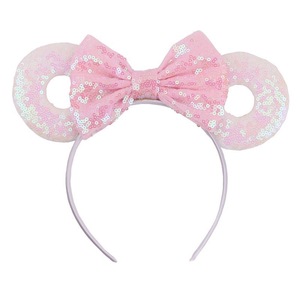 Toptan BEIQIAN yeni şeker renk Sequins Bow kafa çörek Mickey kız <span class=keywords><strong>Prom</strong></span> aksesuarları balo moda için - Product Image 6
