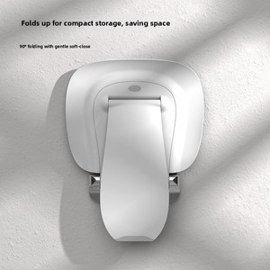 Cross-border New Non-slip Folding Wall-hanging Elderly <strong>Bathroom</strong> <strong>Stool</strong> Xiamen Model 008 - Product Image 4