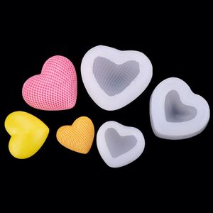 Bán Buôn Tổ Ong Hình Trái Tim Sáp Tan Chảy Ice Cube Khay Băng Tác phẩm Điêu khắc Khuôn Mẫu Trái Tim Silicone Nến Làm Khuôn Mẫu - Product Image 4