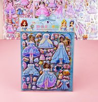 Autocollants en mousse gonflée double couche pour enfants, autocollants décoratifs de dessins animés à faire soi-même pour scrapbooking et décoration de journal