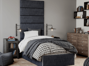 Tête <span class=keywords><strong>de</strong></span> <span class=keywords><strong>lit</strong></span> rembourré en tissu faux cuir, pour décoration intérieure, blanc, taille King - Product Image 3