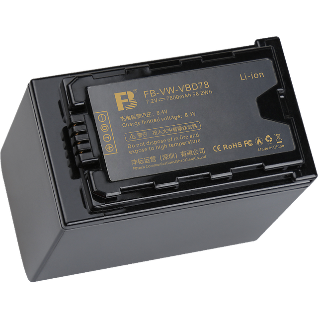 FB VW-VBD78 Professional Lithium Camera Battery 14.4V Rechargeable UX90 PV100 MDH3 MDH2 for Compatible with VBD78 Battery