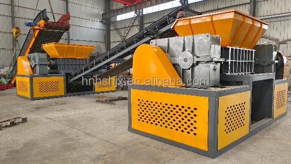 10 tấn/h kim loại nhựa đôi trục Shredder máy thép cây hữu cơ chất thải kim loại phế liệu máy nghiền